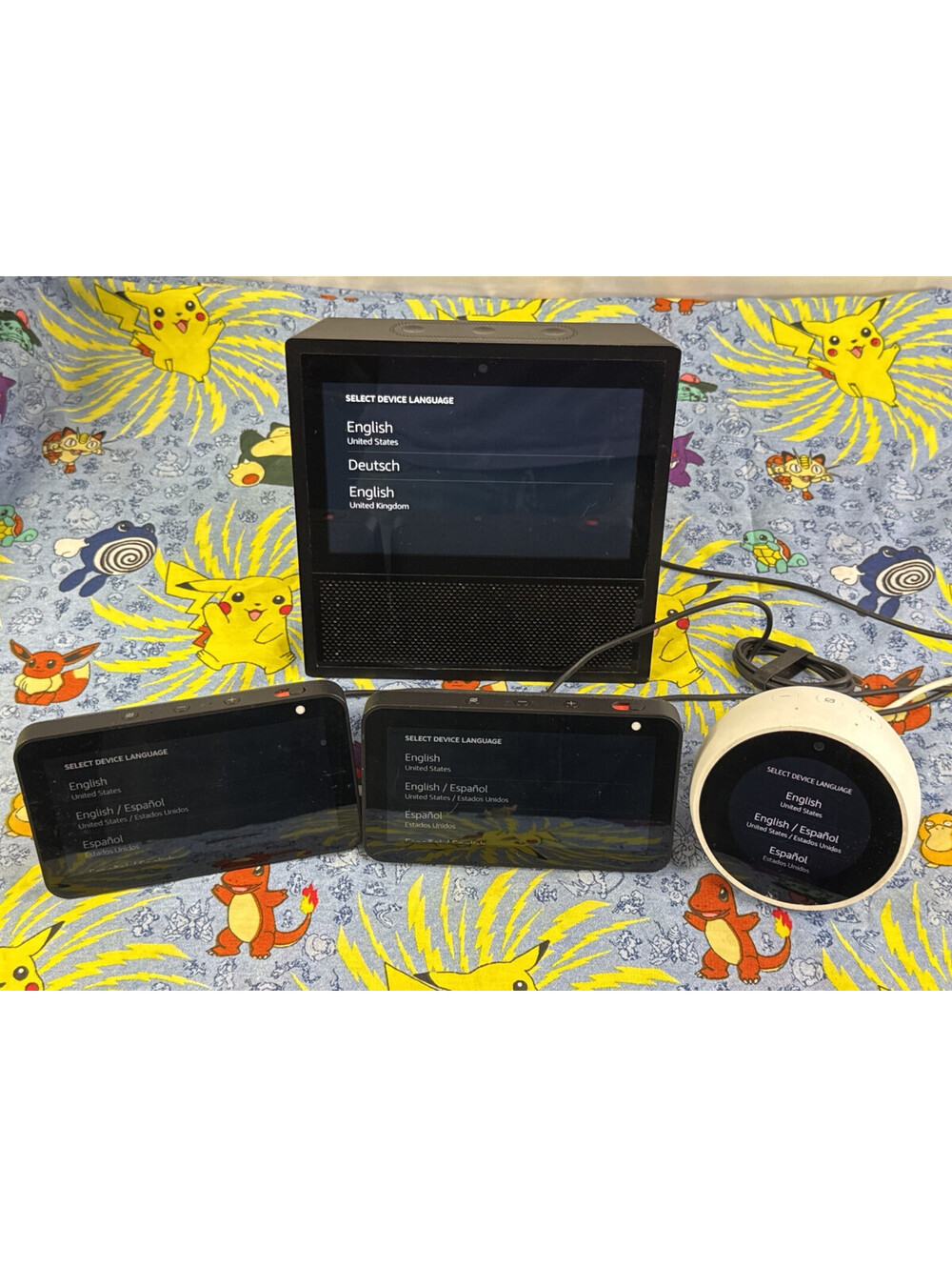 Amazon (Lot of 4) Echo Show 5 , 1 & Spot Smart Display Speakers